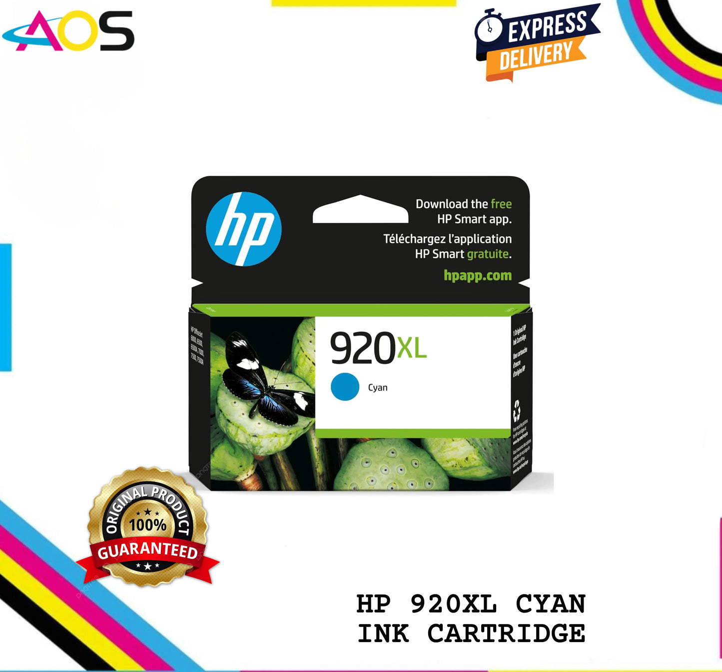 Hp 920xl cyan ink cartridge