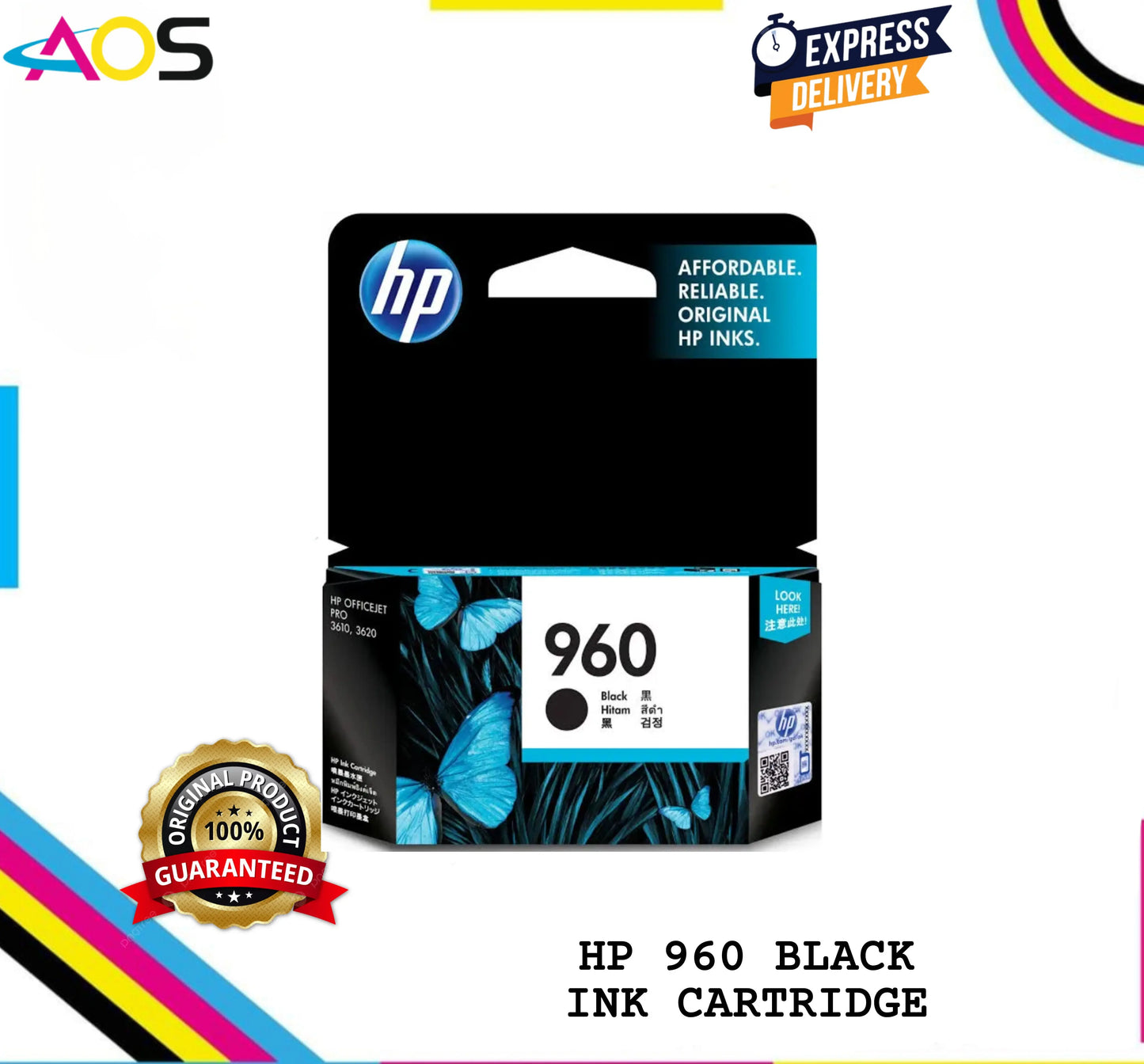 HP 960 Black Ink Cartridge