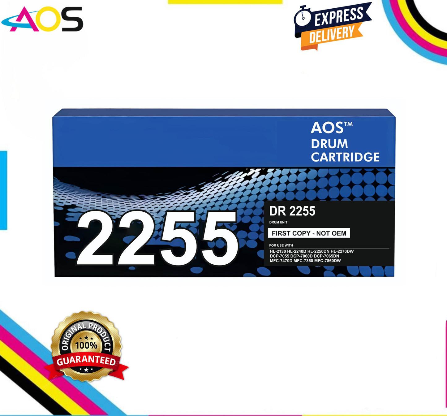 Aos DR-2255 Drum Unit - Replacement For Brother DR-2255 Aos Cartridge