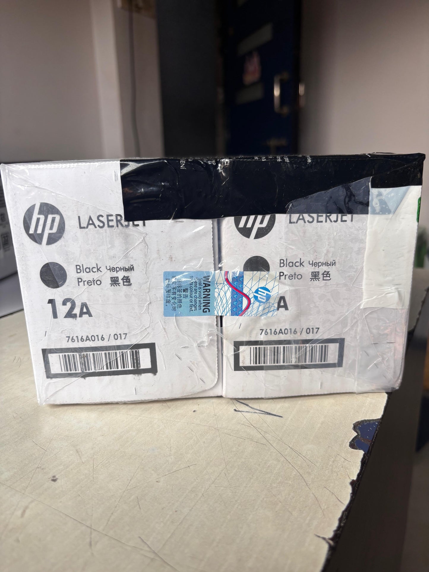 HP 12A Dual Pack Toner Cartridge AOS Cartridge