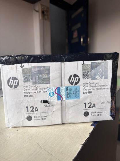 HP 12A Dual Pack Toner Cartridge AOS Cartridge
