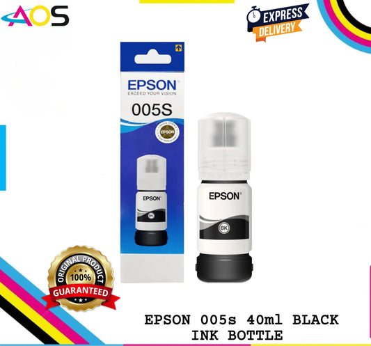EPSON 005 40ml INK BOTTLE BLACK (005s) - AOS Cartridge