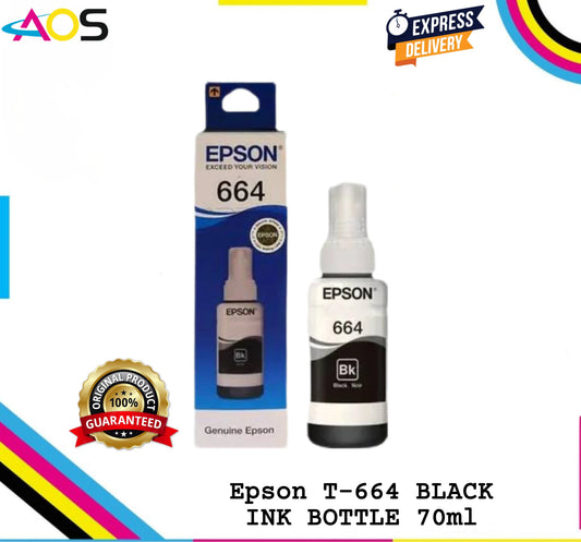 Epson T664 Ink Bottle 70ml - AOS Cartridge
