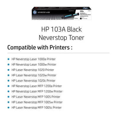 HP 103A Black Original Neverstop Laser Toner Reload kit (W1103A) Aos Cartridge