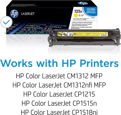 HP 125A Yellow Original Laserjet Toner Cartridge (CB542A) Aos Cartridge