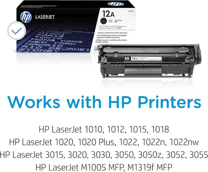 HP 12A LASERJET TONER CARTRIDGE Aos Cartridge