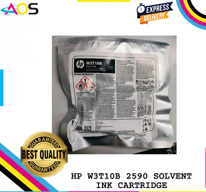 HP 2590 solvent black ink cartridge W3T10B Aos Cartridge
