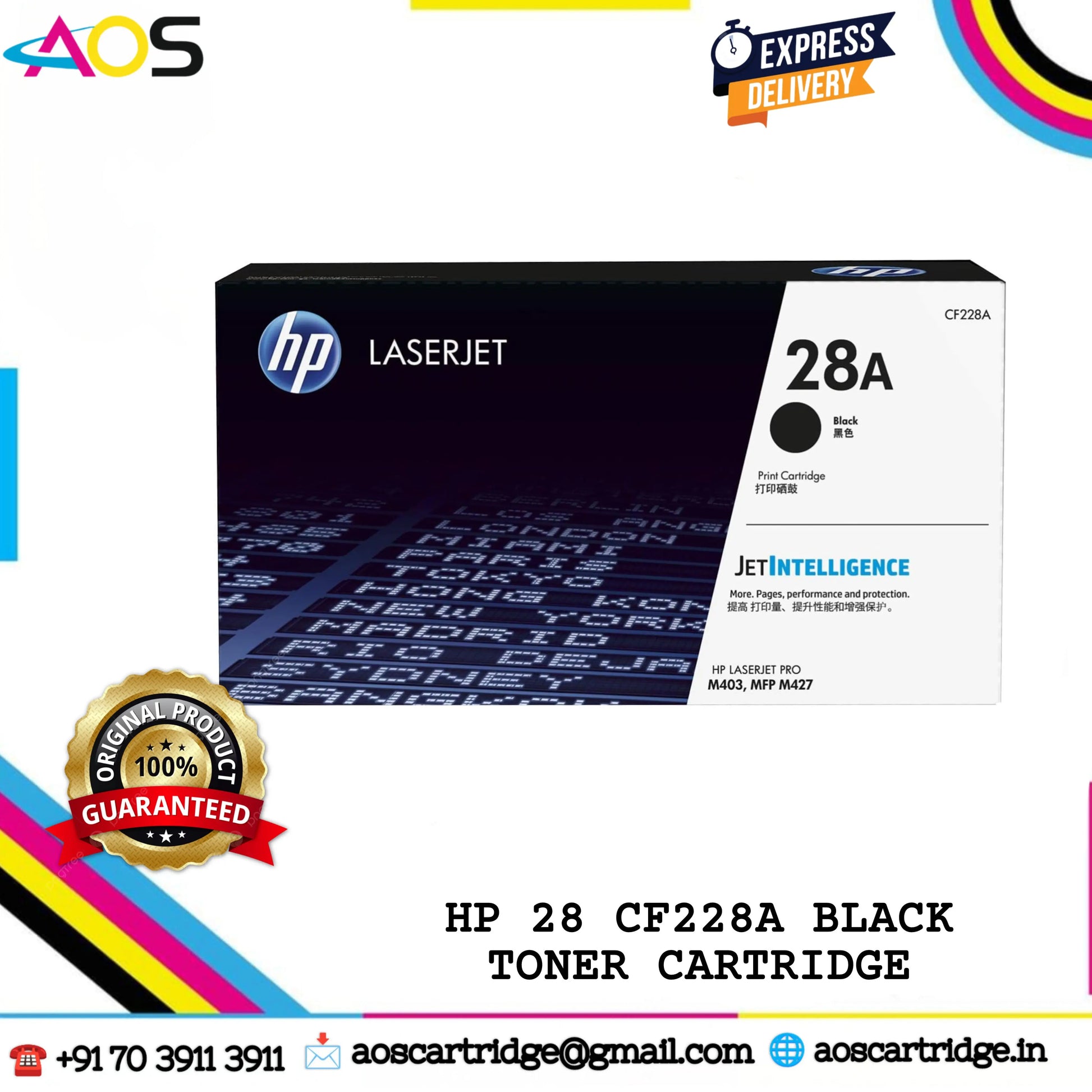 HP 28A Toner Cartridge CF228A AOS Cartridge