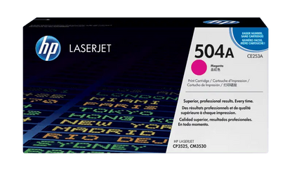 HP 504A Magenta Original Laserjet Toner Cartidge (CE253A) Aos Cartridge