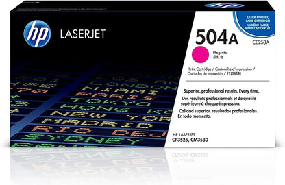 HP 504A Magenta Original Laserjet Toner Cartidge (CE253A) Aos Cartridge