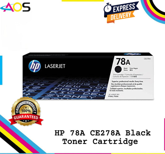HP 78A Black Toner Cartridge CE278A Aos Cartridge