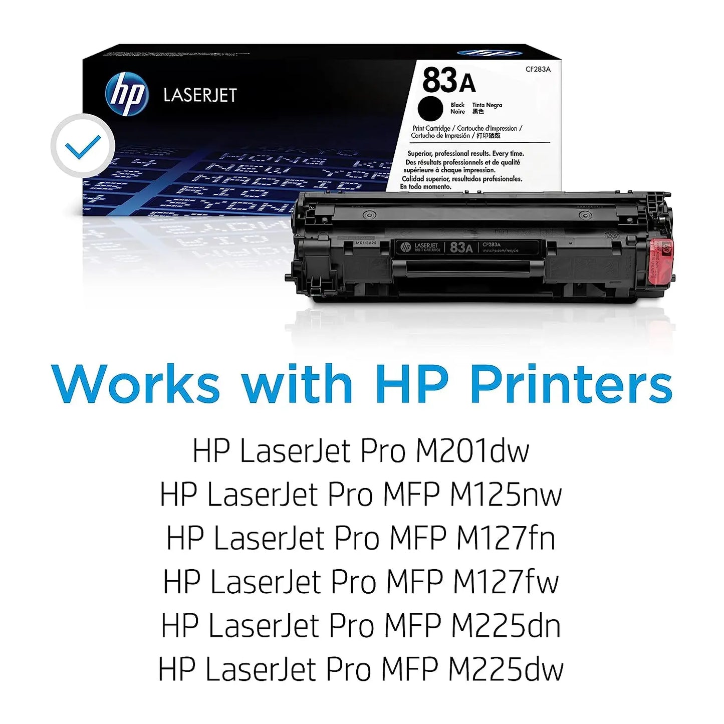 HP 83A Black Original Laserjet Toner Cartridge (CF283A) Aos Cartridge