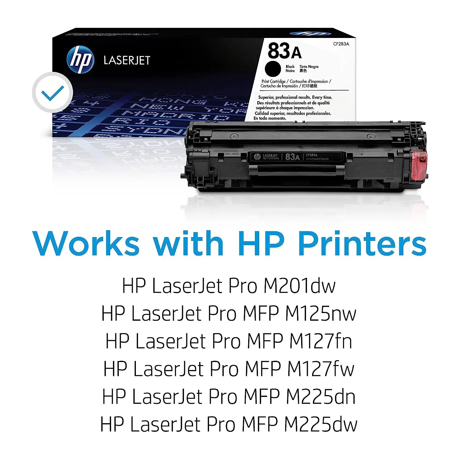 HP 83A Black Original Laserjet Toner Cartridge (CF283A) Aos Cartridge