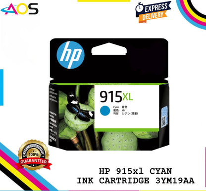 Hp 915xl cyan ink cartridge 