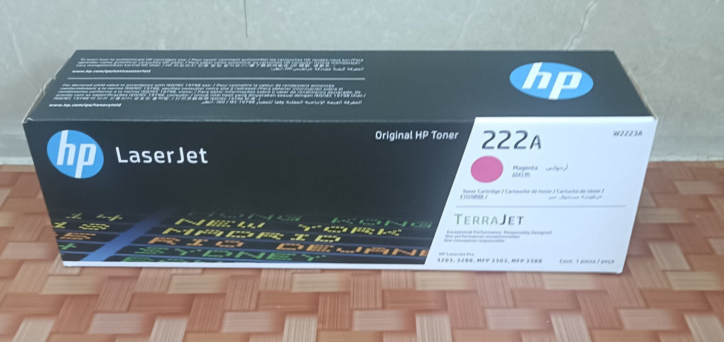 HP 222A Magenta Laserjet Toner Cartridge W2223A Aos Cartridge