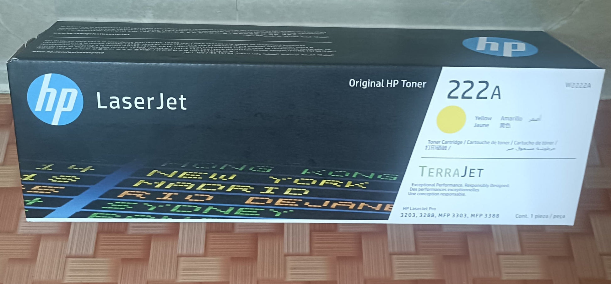 HP 222A Yellow Laserjet Toner Cartridge W2222A Aos Cartridge