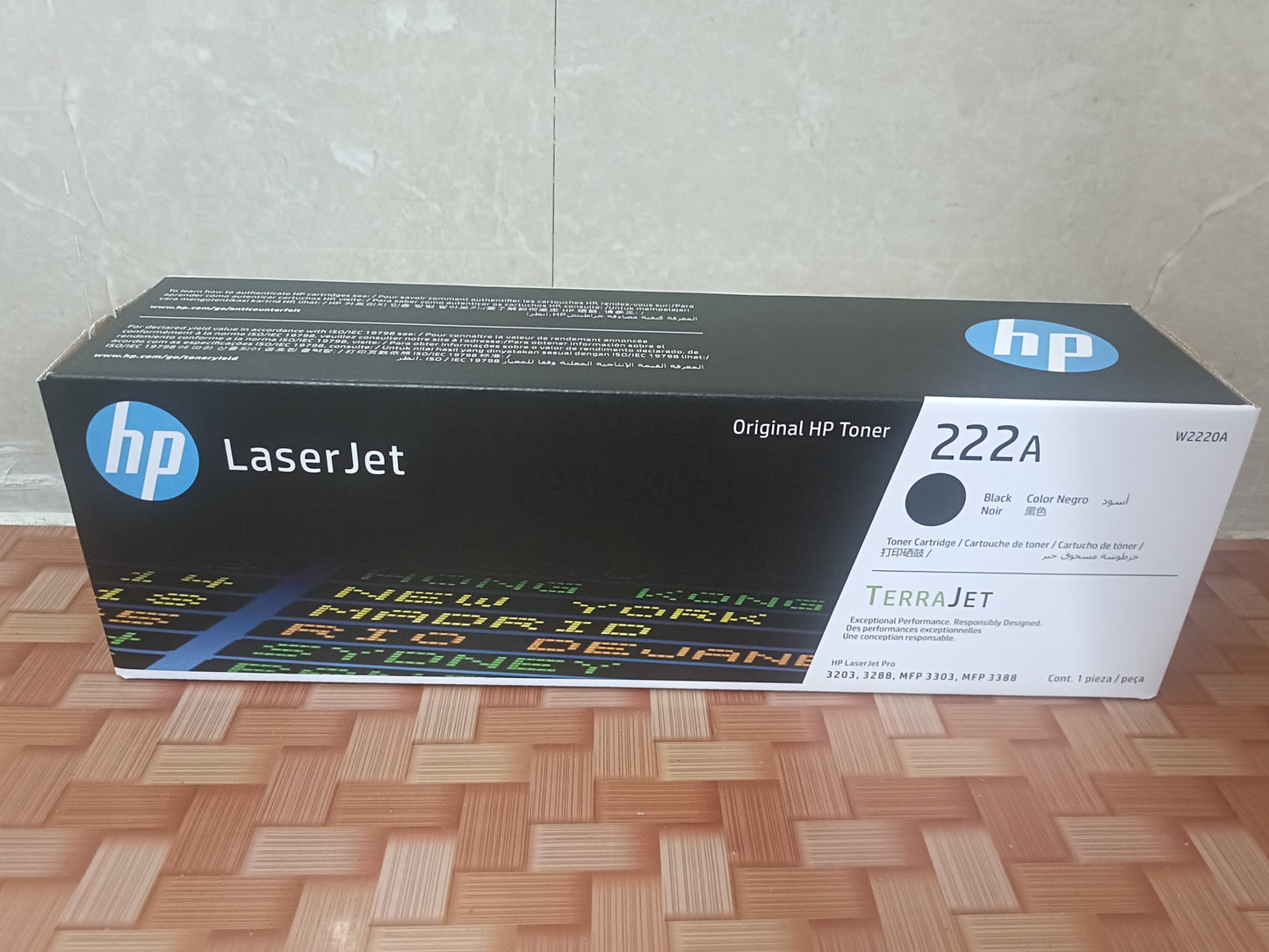 HP 222A Black Toner Cartridge (W2220A) Aos Cartridge