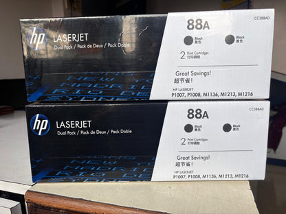HP 88A Dual Pack Toner Cartridge AOS Cartridge