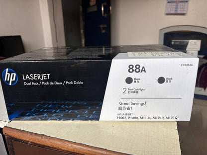 HP 88A Dual Pack Toner Cartridge AOS Cartridge