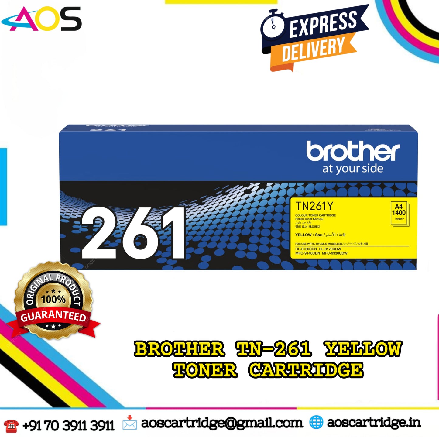 Brother Tn 261 Toner Cartridge ,Yellow
