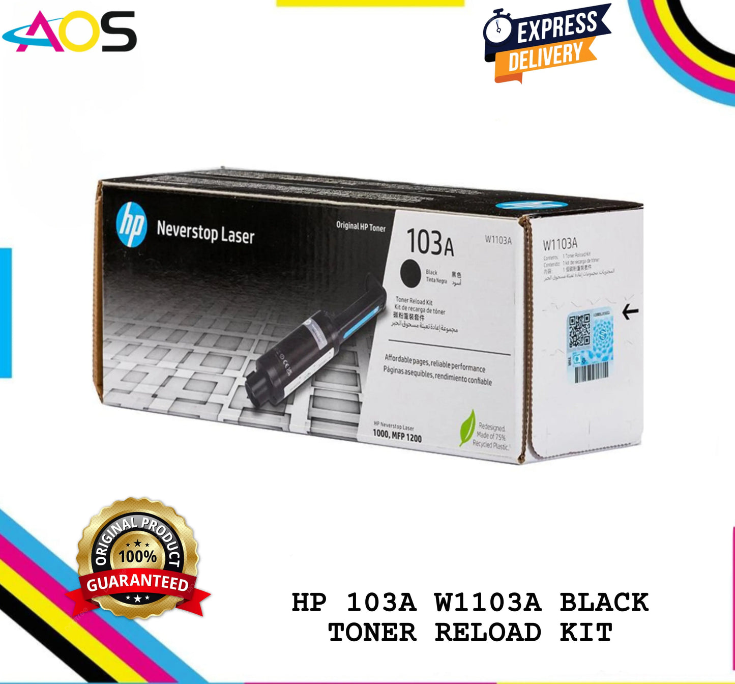 HP 103A BLACK TONER CARTRIDGE 