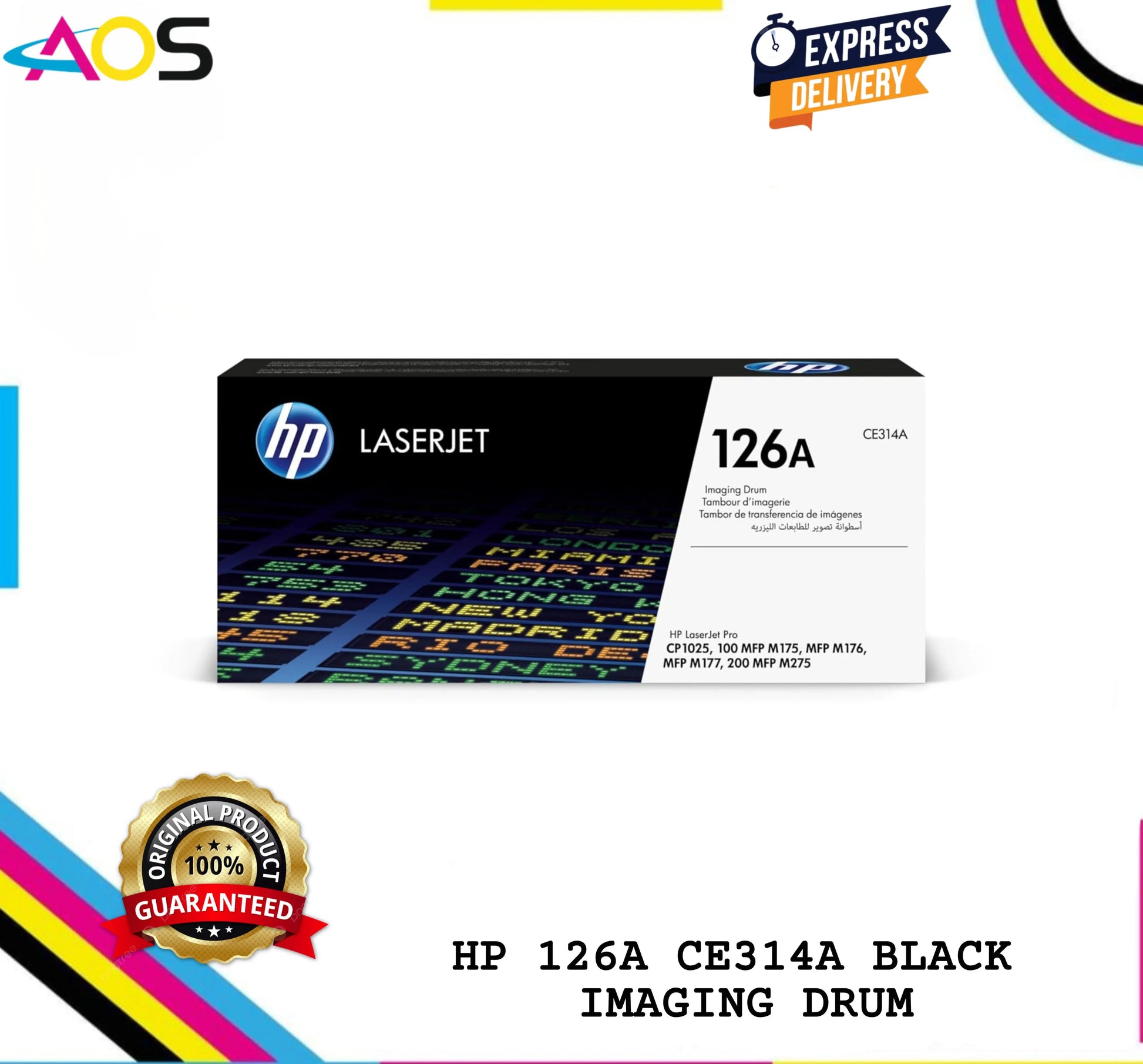 hp 126a black imaging drum