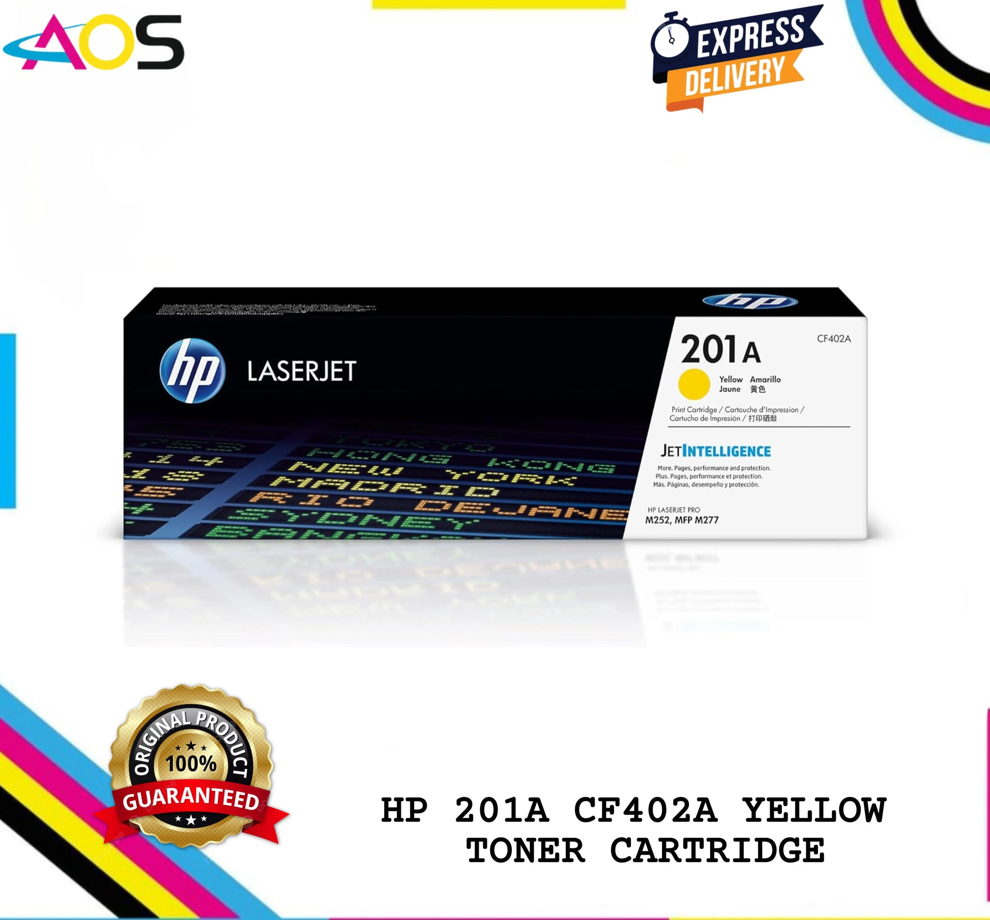 HP 201A yellow toner cartridge 