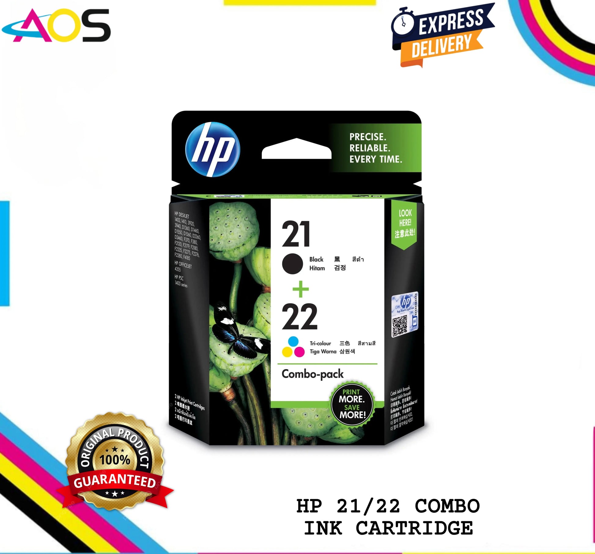 HP 21 22 Combo Ink Cartridge 