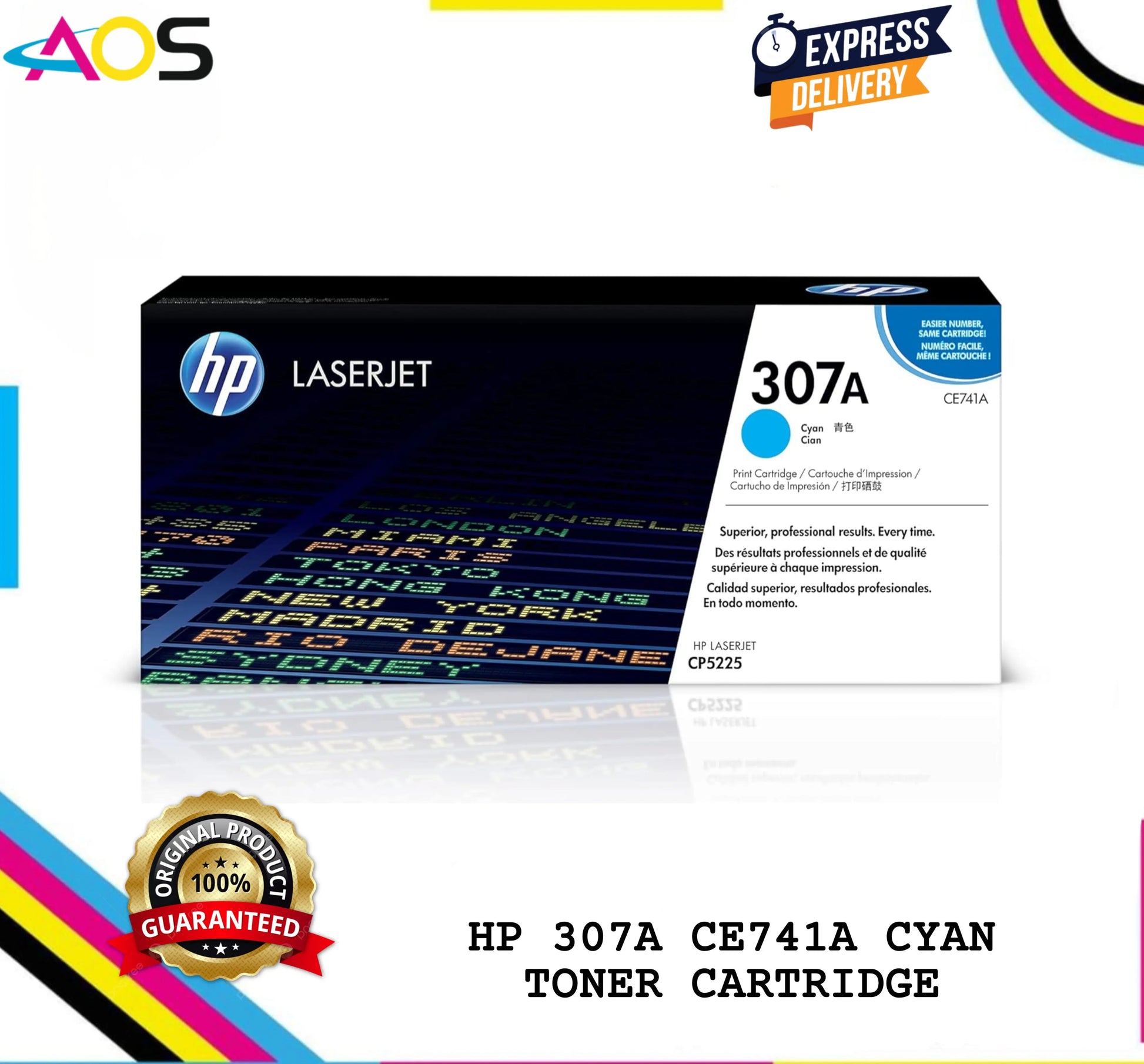 HP 307A Cyan toner cartridge 