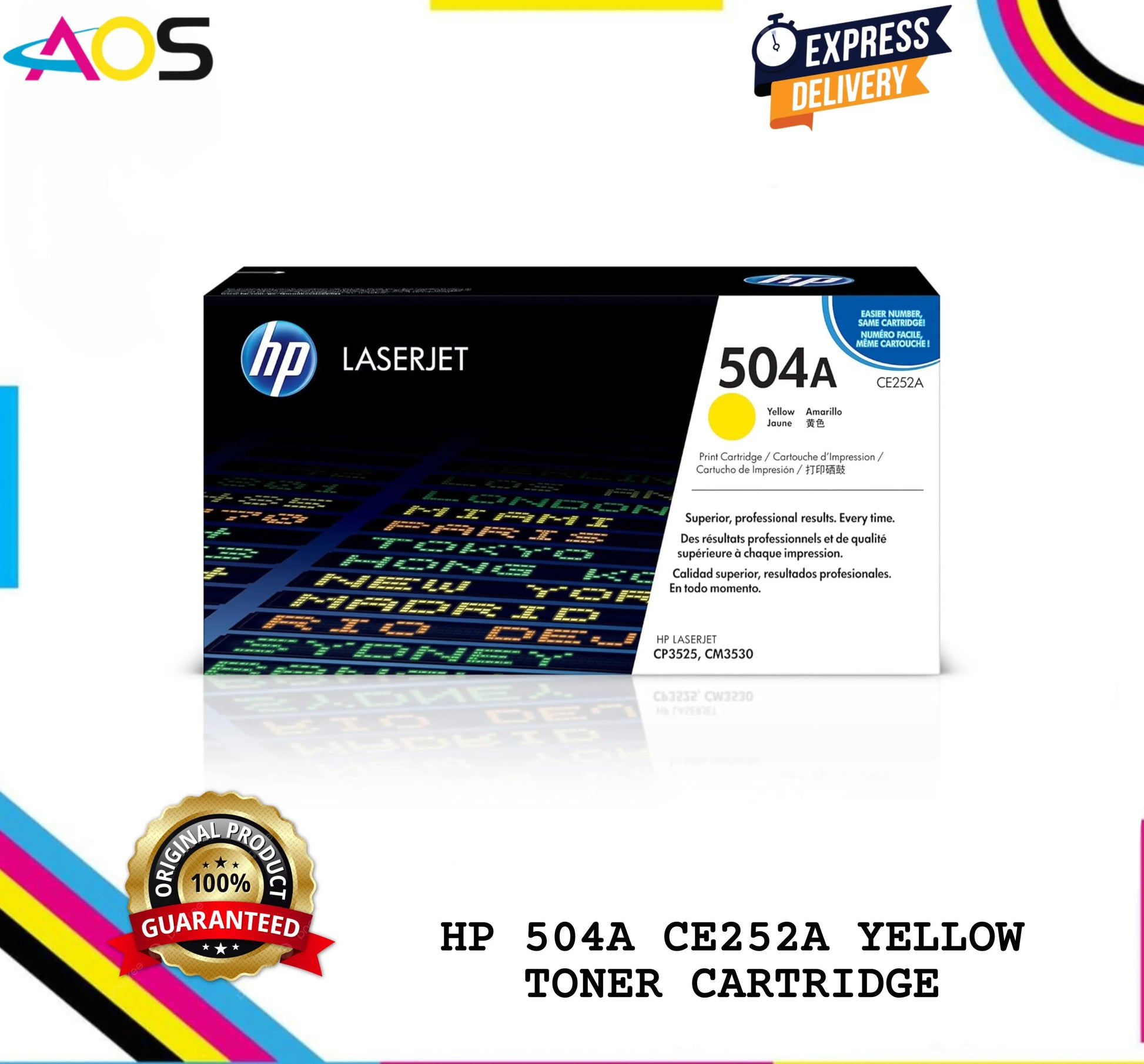 HP 504A Yellow Toner Cartridge 