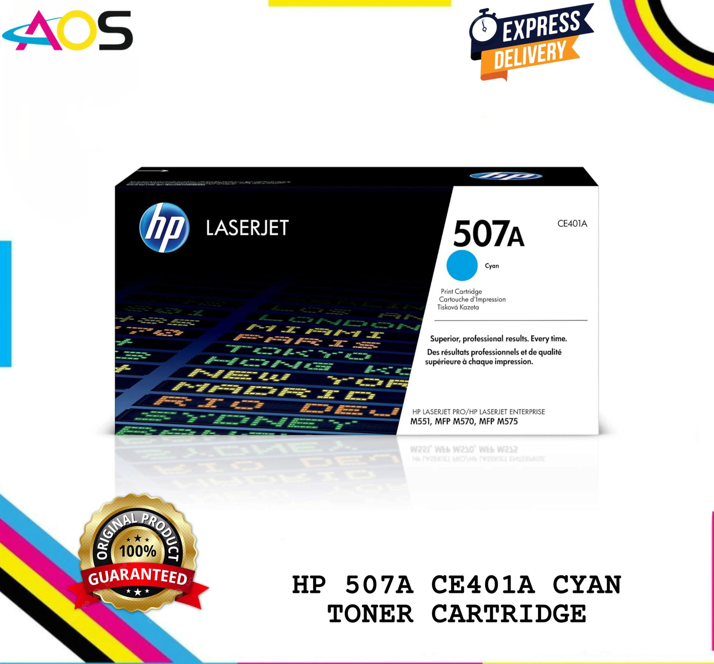 HP 507A Cyan Toner Cartridge 