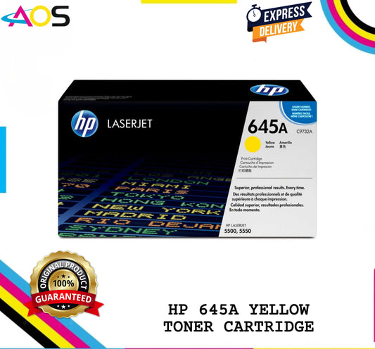 Non-Oem HP 645A Yellow Toner Cartridge (C9732A) - Aos Cartridge Aos Cartridge