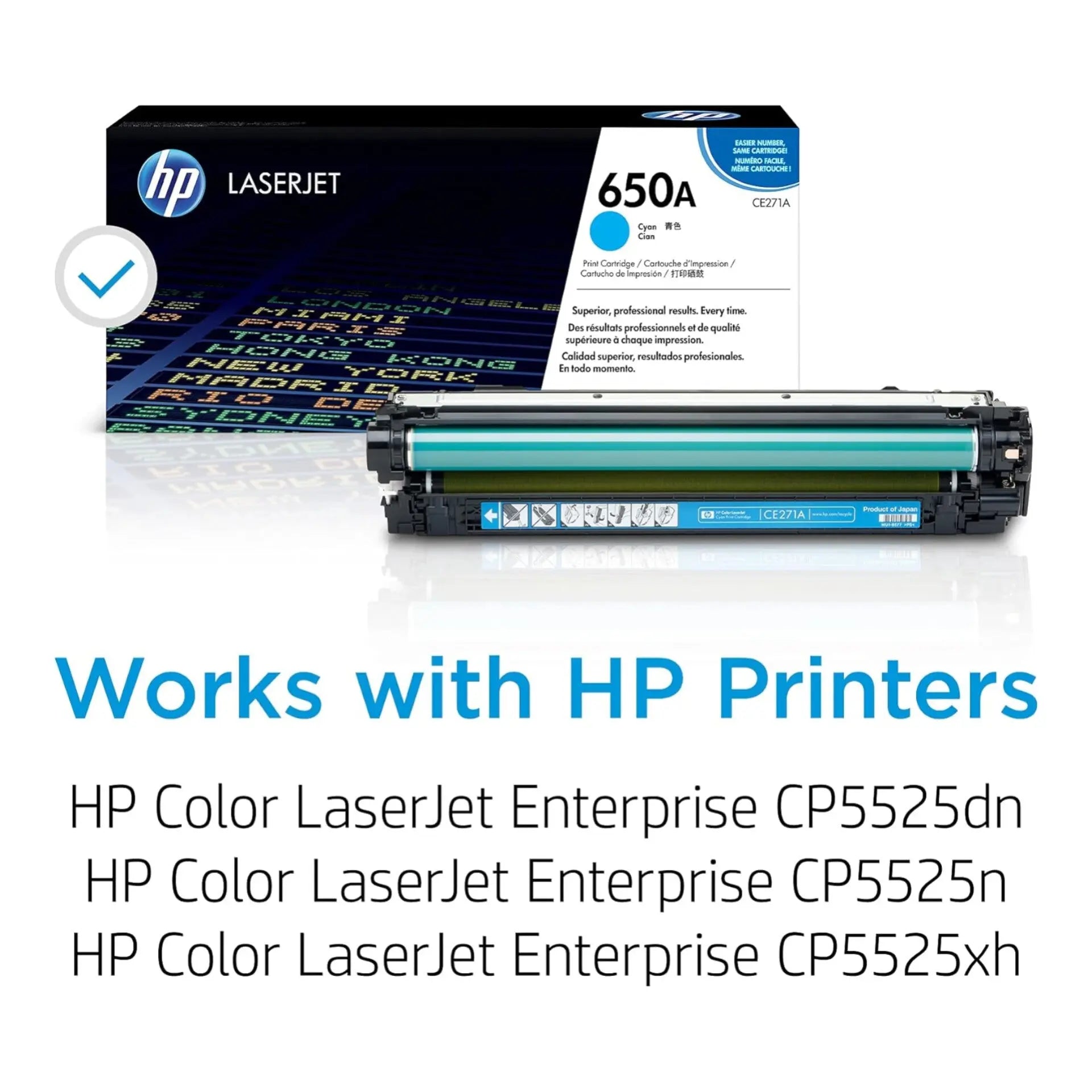 Hp 650a cyan toner 
