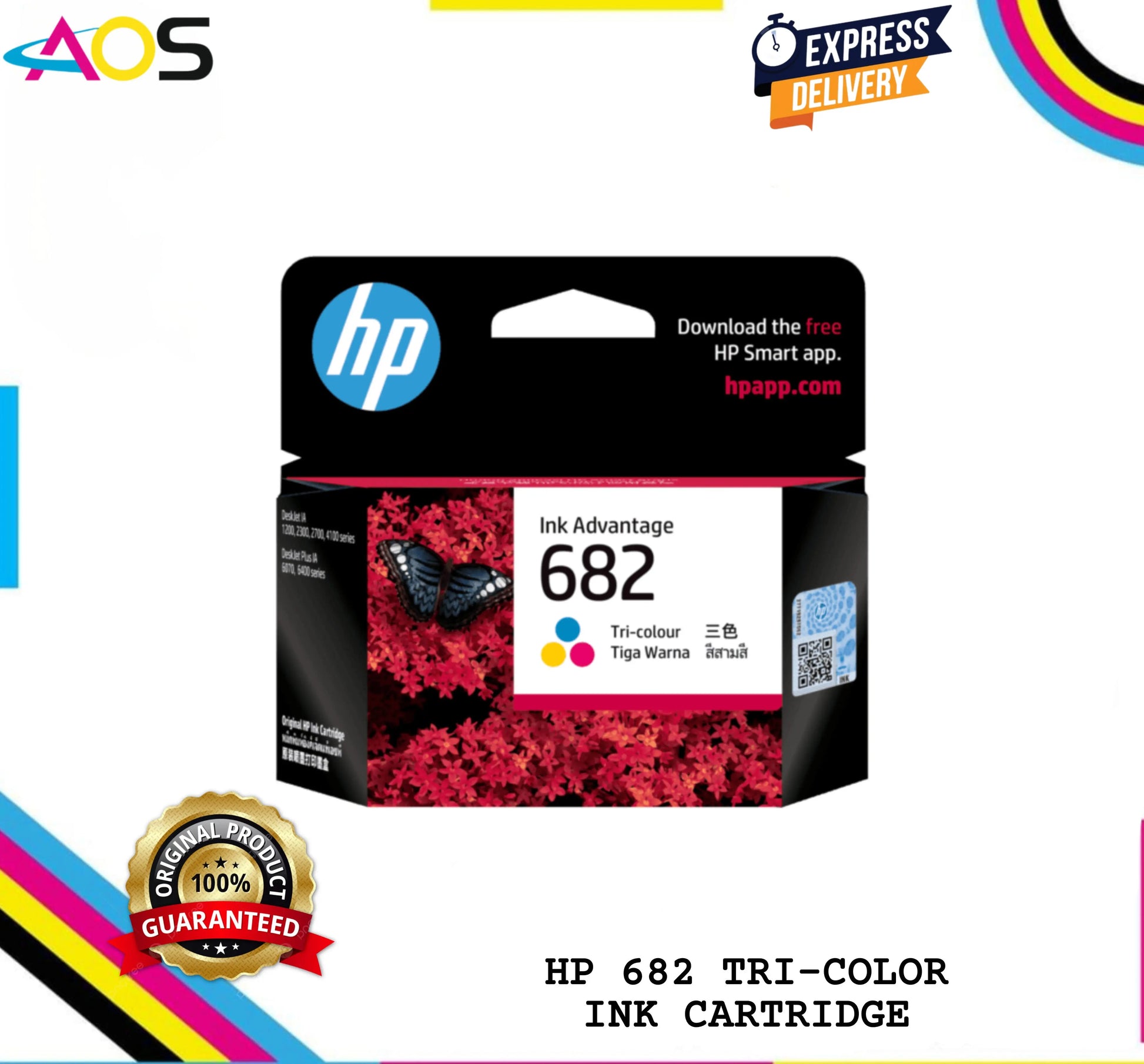 HP 682 Color Ink Cartridge 
