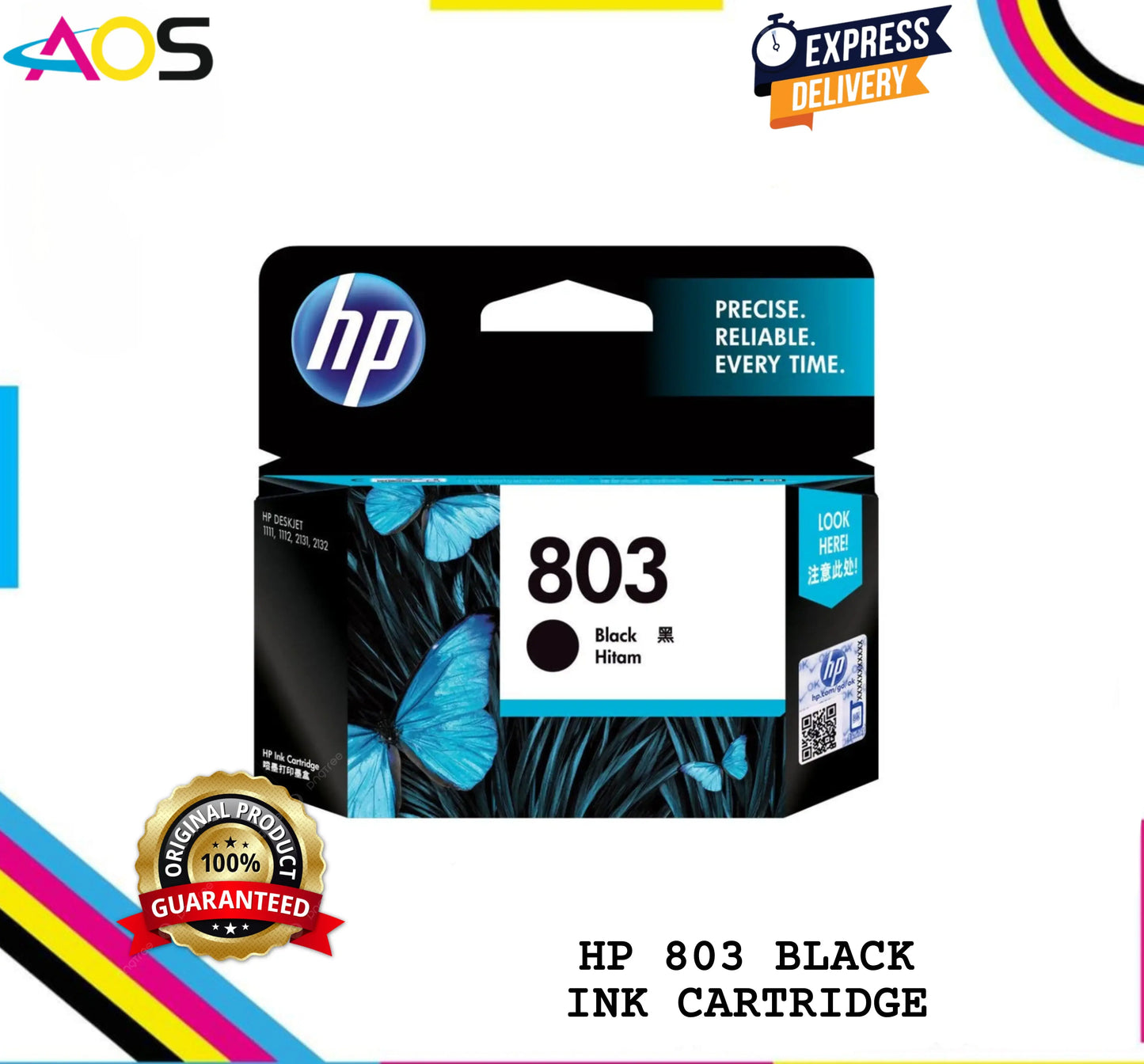 Hp 803 black ink cartridge 