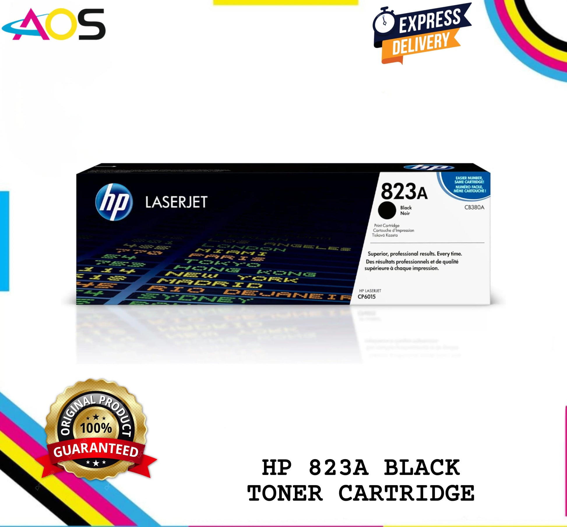 Hp 823a black toner cartridge 