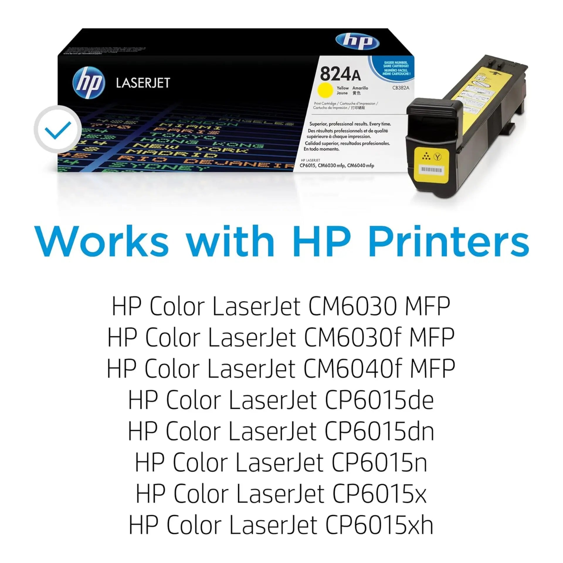 Hp 824a yellow toner 