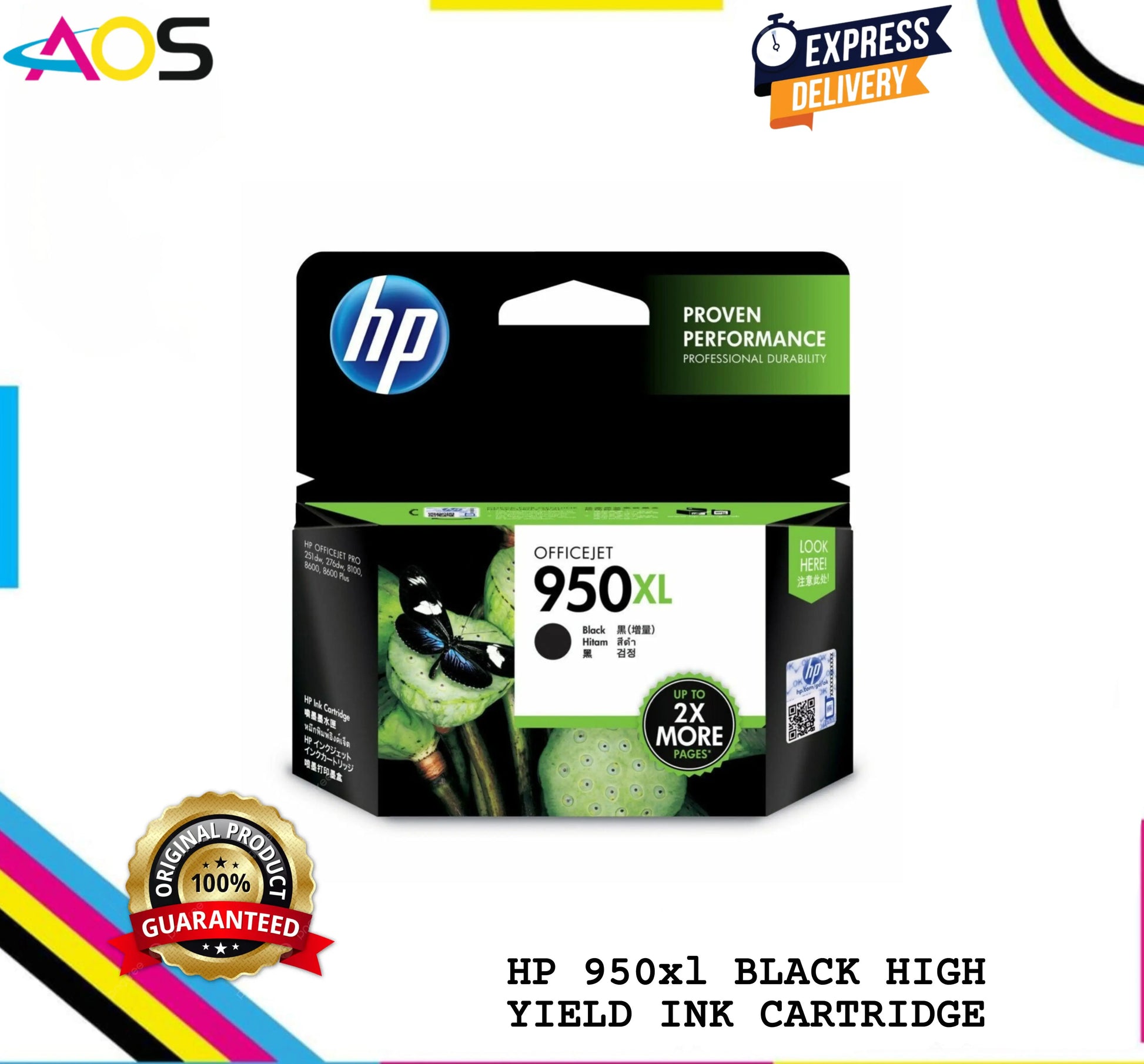 HP 950XL BLACK INK CARTRIDGE