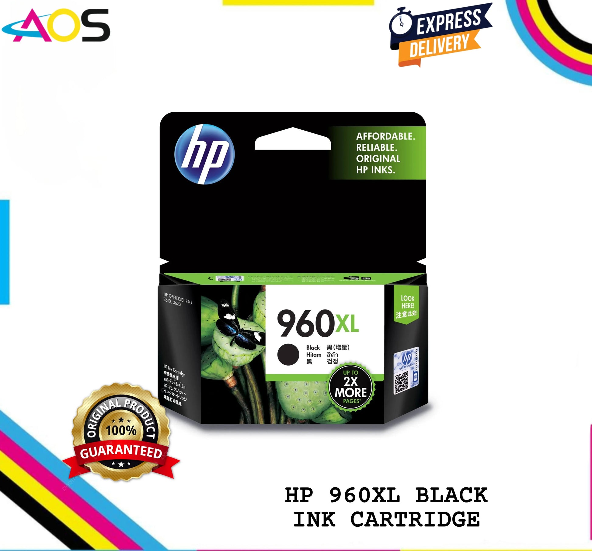 HP 960XL Black Ink Cartridge 