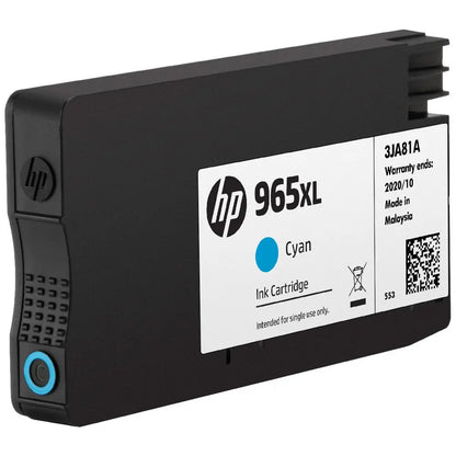 Non-Oem HP 965XL Cyan High Yield Ink Cartridge - Aos Cartridge Aos Cartridge