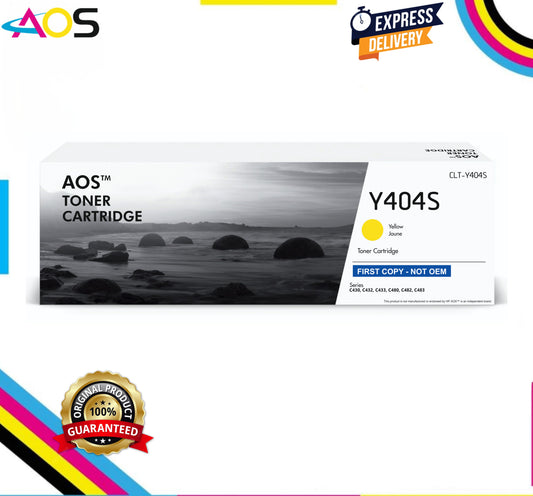 Aos Y404S Yellow Toner Cartridge - Replacement For Samsung Y404S CLT-Y404s Aos Cartridge