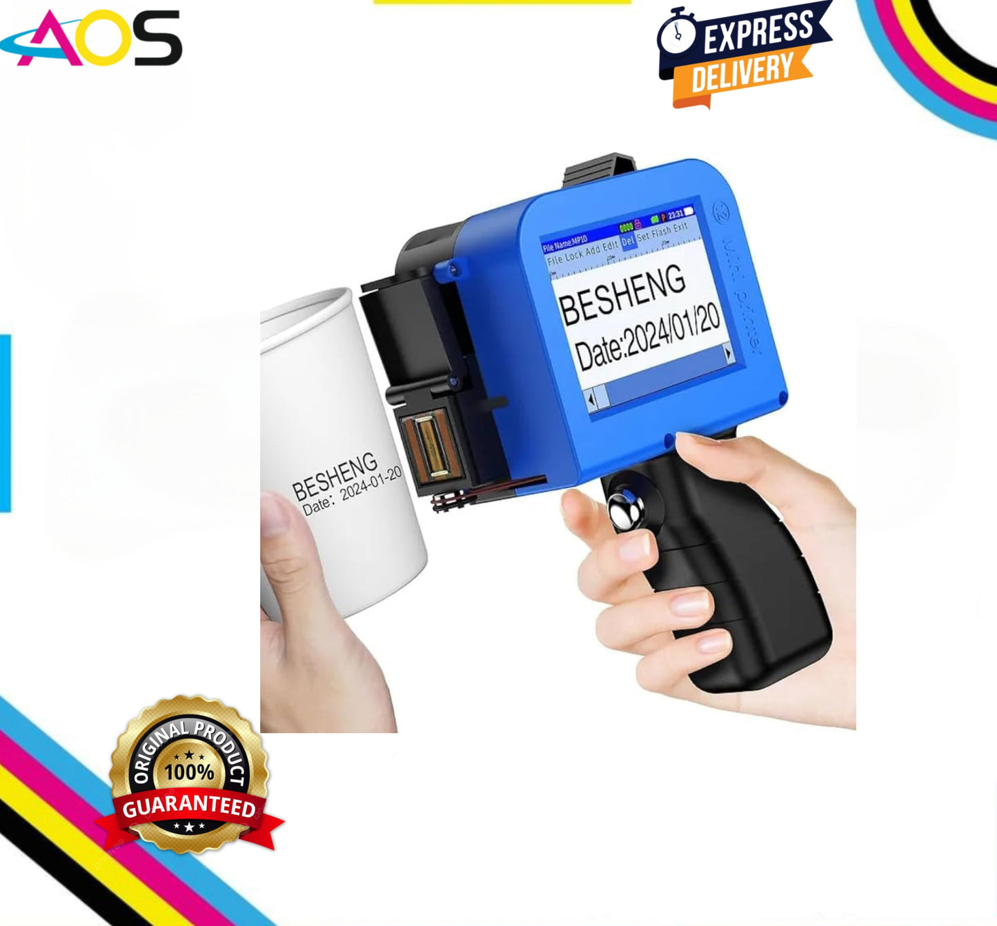 Mini Handheld Inkjet Printer Aos Cartridge