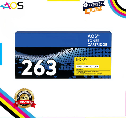 Aos Tn-263 Yellow Toner Cartridge - Replacement For Brother Tn-263Y Yellow Aos Cartridge