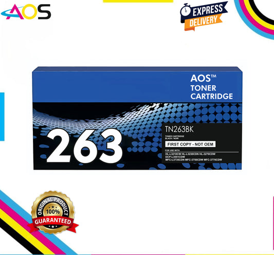 Aos Tn-263 Black Toner Cartridge - Replacement For Brother Tn-263K Black Aos Cartridge