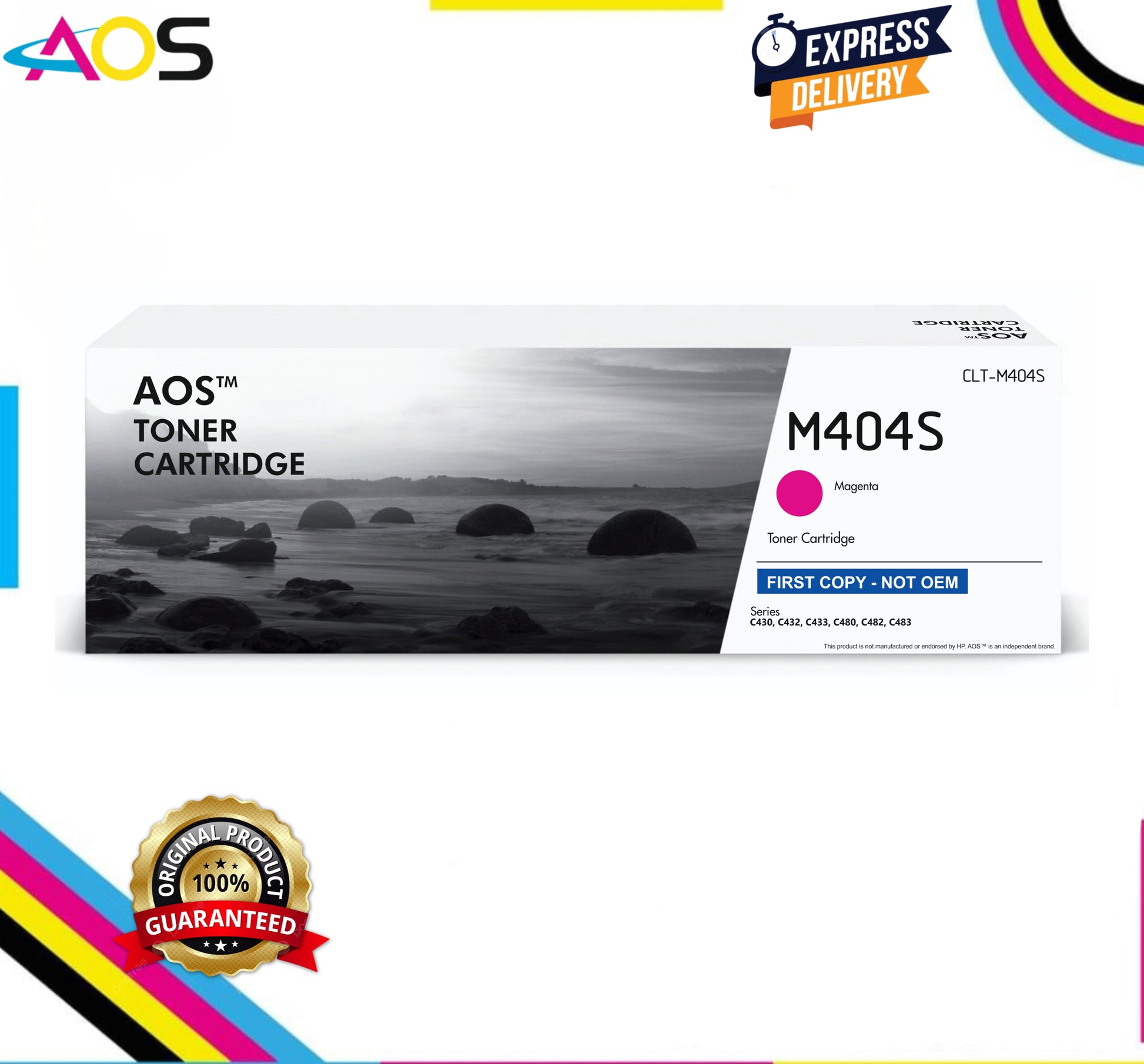 Aos M404S Magenta Toner Cartridge - Replacement For Samsung M404S CLT-M404s Aos Cartridge