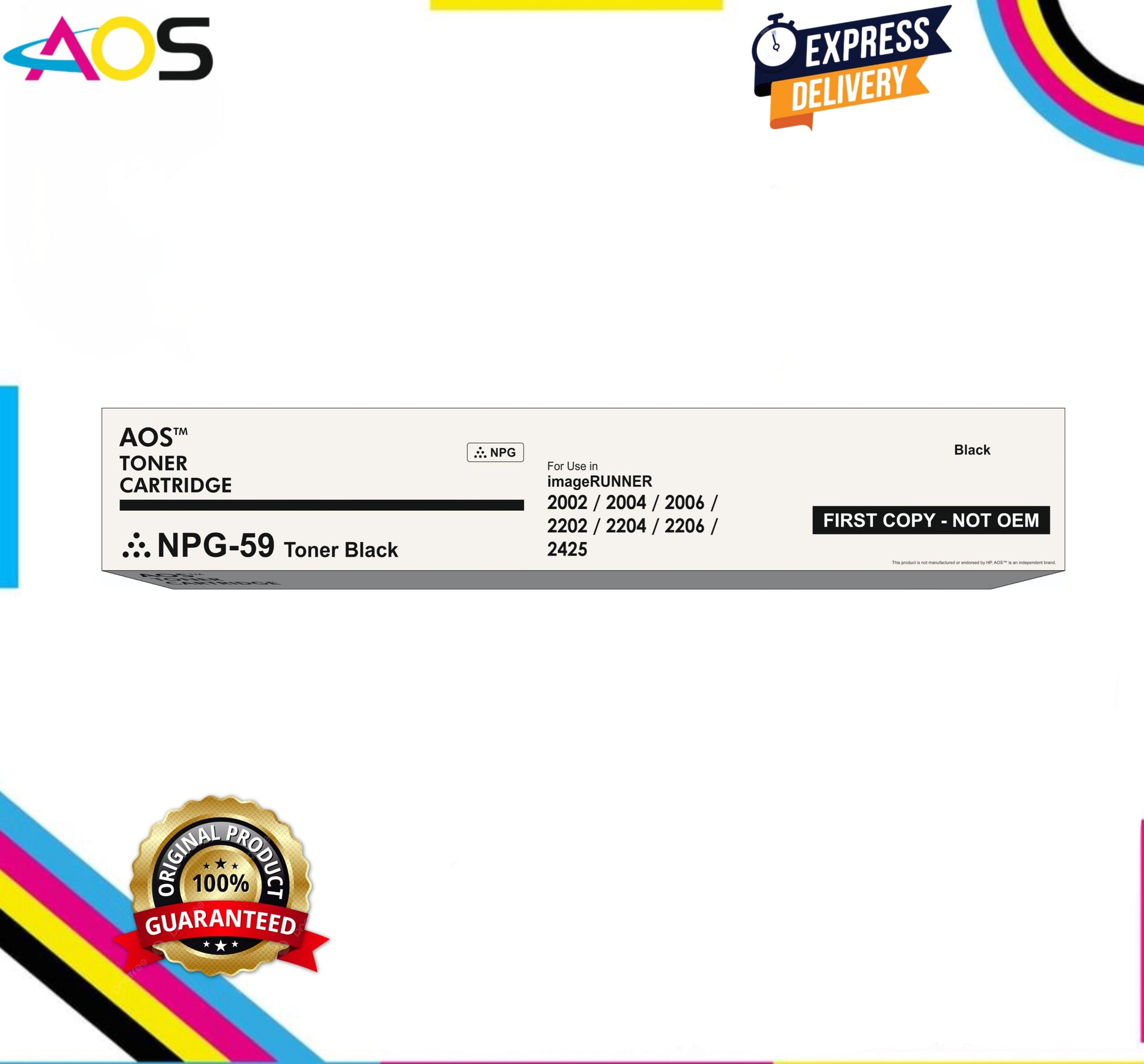 Aos NPG-59 Black Toner Cartridge - Replacement For Canon Npg-59 Aos Cartridge