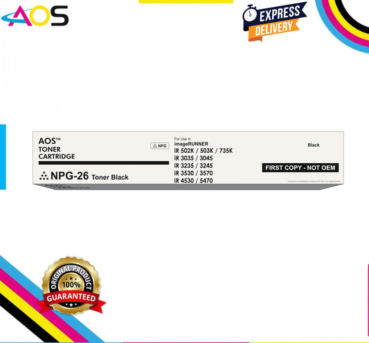 Aos NPG-26 Black Toner Cartridge - Replacement For Canon NPG-26 Aos Cartridge