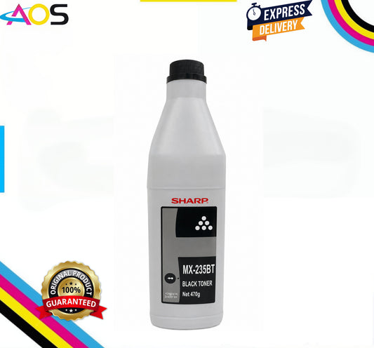 Sharp MX-235BT Black Toner Powder Bottle with Chip Aos Cartridge